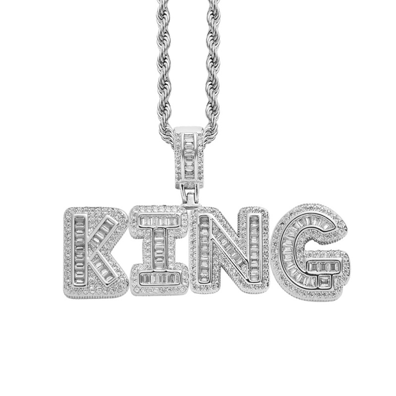 Custom Personalized Sparkling Letter Pendant