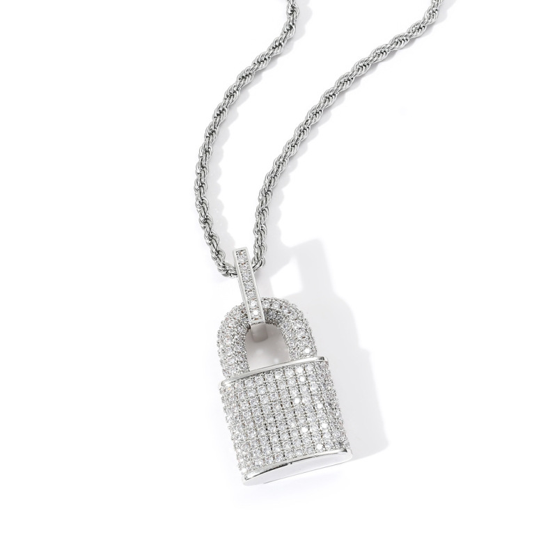 Sparkling Lock of Love Pendant