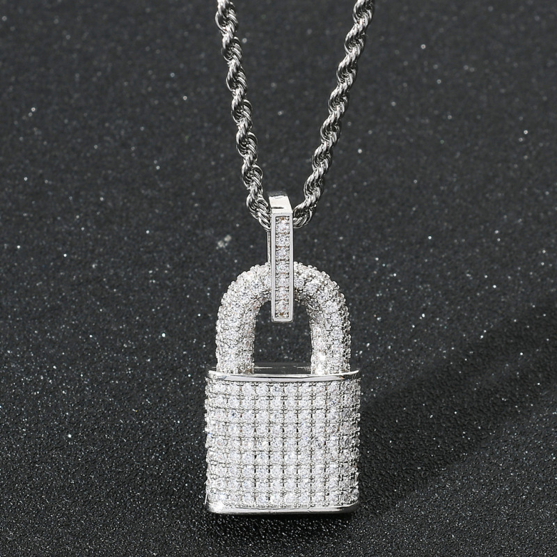 Sparkling Lock of Love Pendant