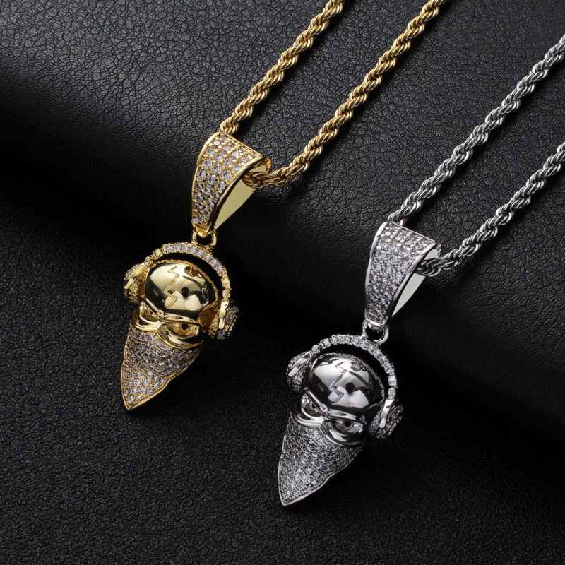 Hip Hop Mask Man Pendant