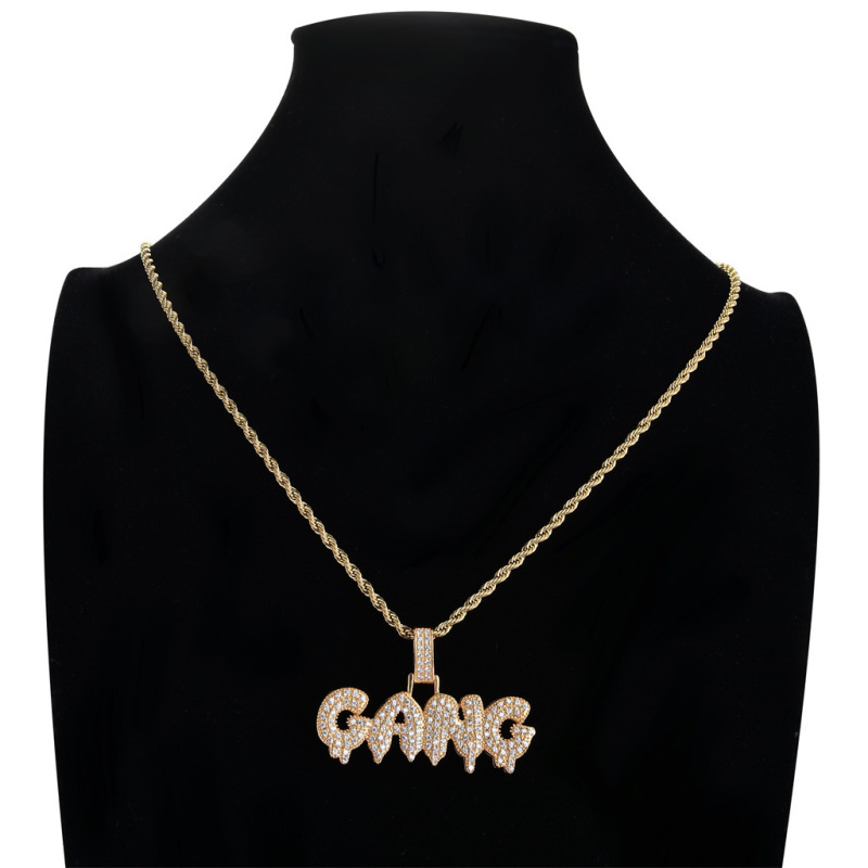 Letter GANG Pendant