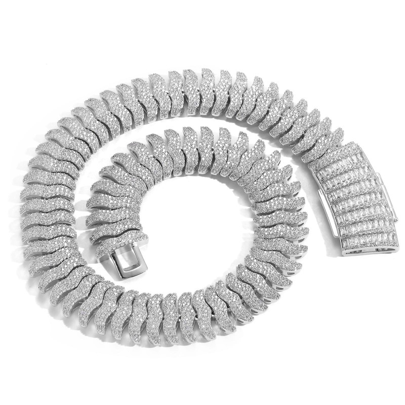 22mm Centipede Design Cuban Bracelet/Chain