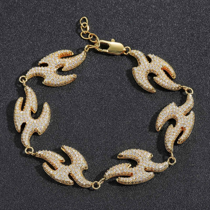 16mm Irregular Design Cuban Bracelet/Chain