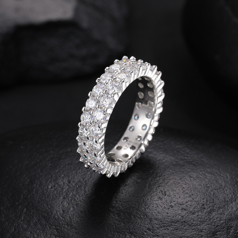 S925 Moissanite Hip Hop Ring