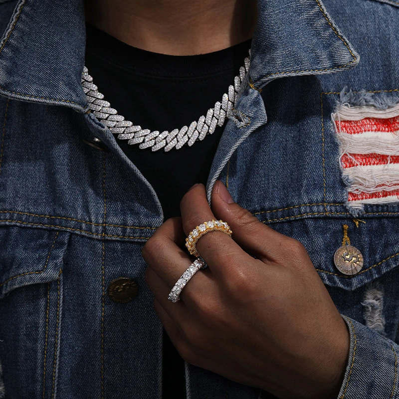 S925 Moissanite Hip Hop Ring