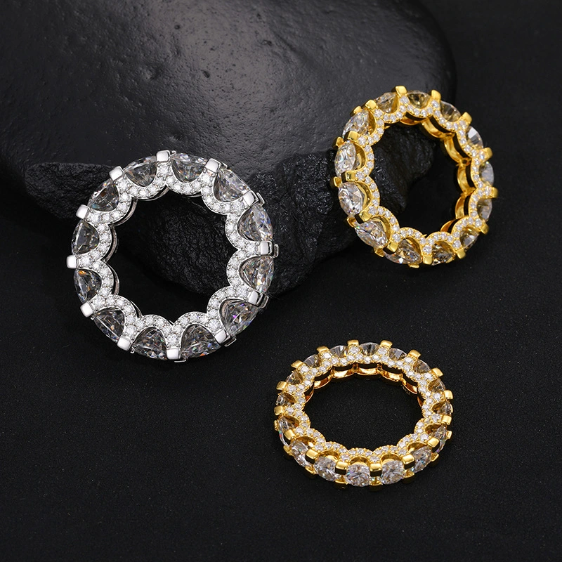 S925 Moissanite Hip Hop Ring
