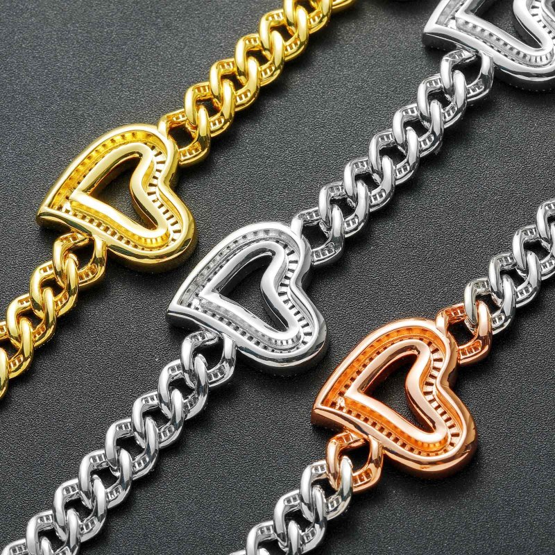 16mm Heart Cuban Chain