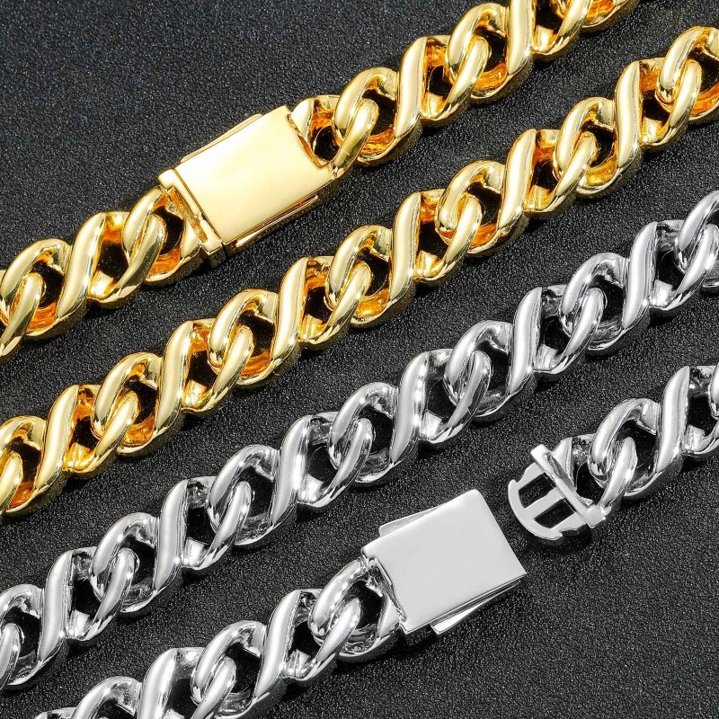 12mm Baguette Diamond Cuban Bracelet/Chain