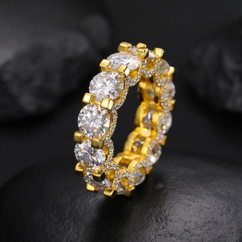 S925 Moissanite Hip Hop Ring