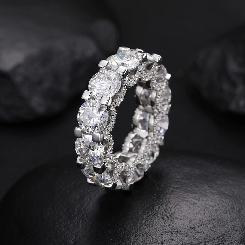 S925 Moissanite Hip Hop Ring