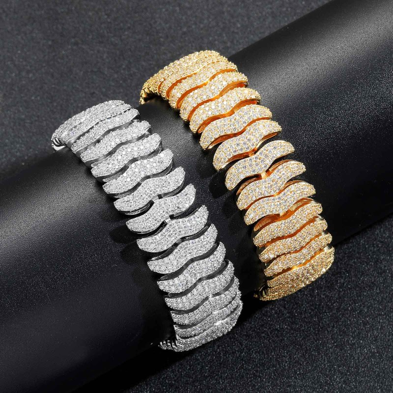 22mm Centipede Design Cuban Bracelet/Chain