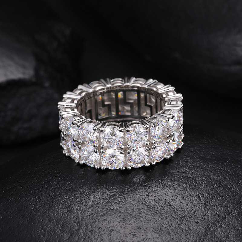 S925 Moissanite Hip Hop Ring