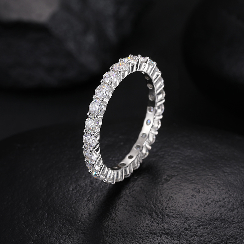 S925 Moissanite Hip Hop Ring