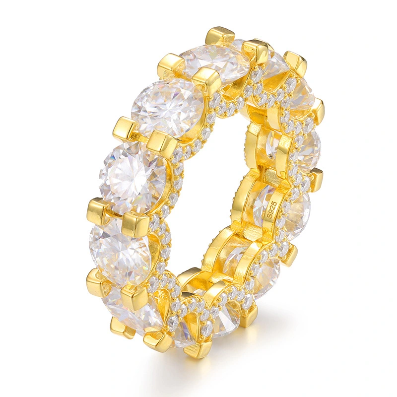 S925 Moissanite Hip Hop Ring