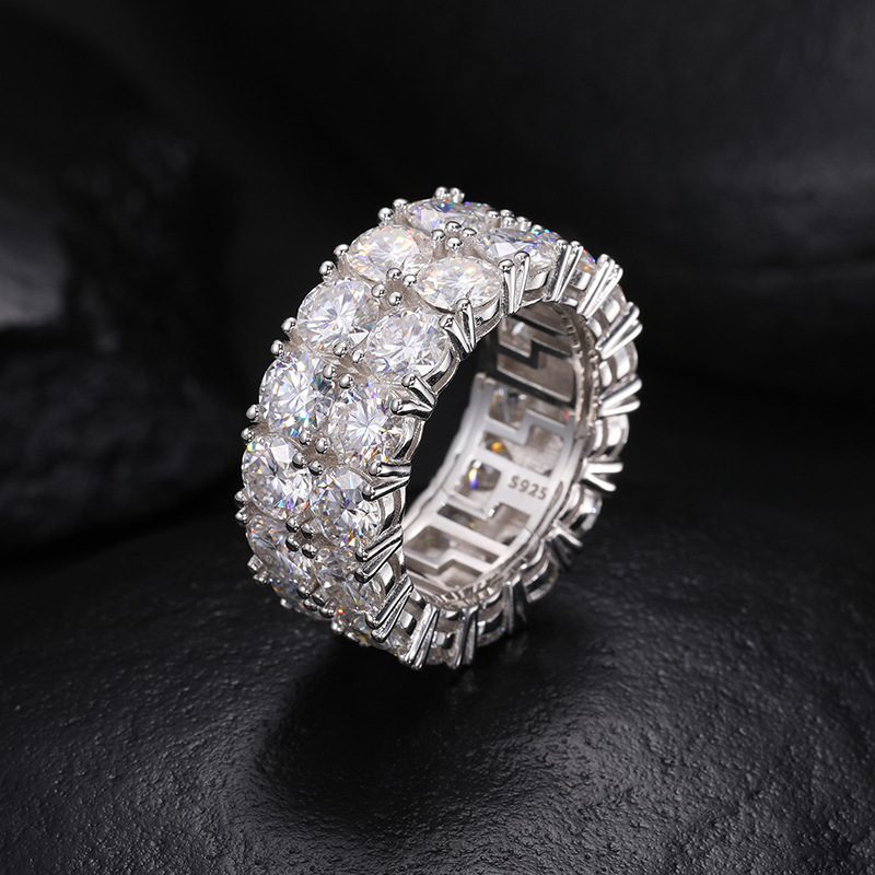 S925 Moissanite Hip Hop Ring