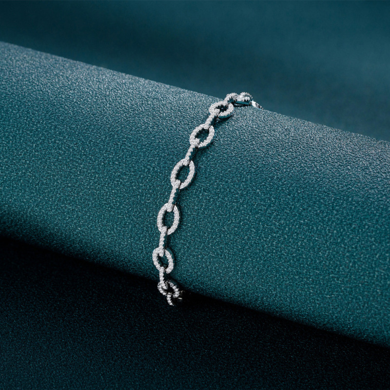 Cuban Bracelet In Sterling Silver 8.5''