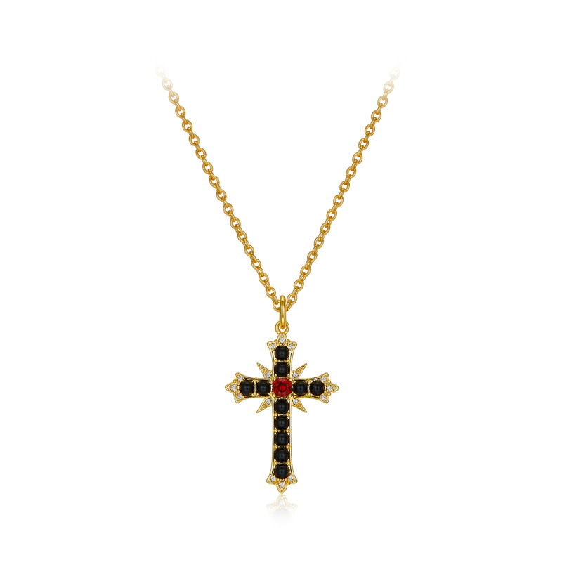 Cross Necklace In Sterling Silver