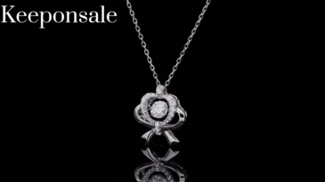 Moissanite Necklace In Sterling Silver