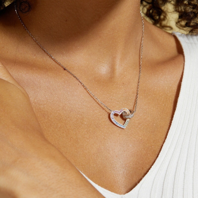 Heart Necklace In Sterling Silver