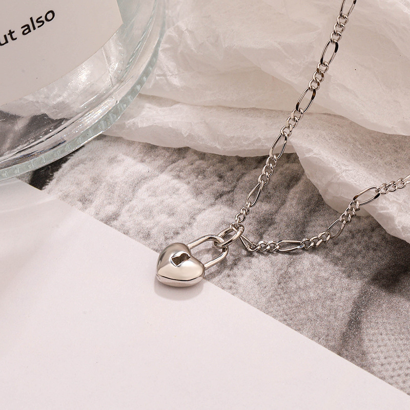 Love Lock Necklace In Sterling Silver