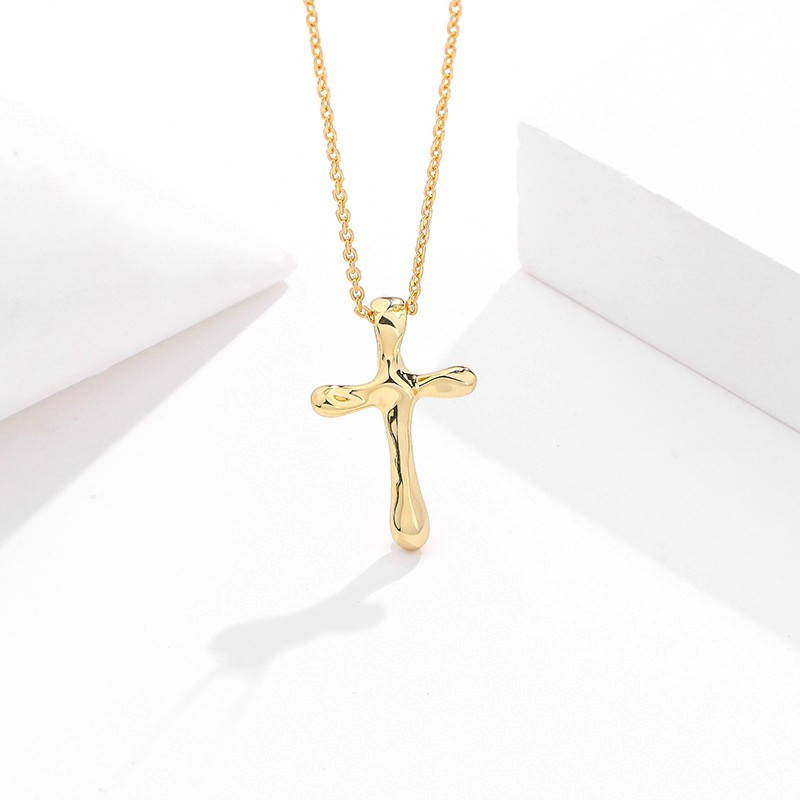 Cross Necklace In Sterling Silver