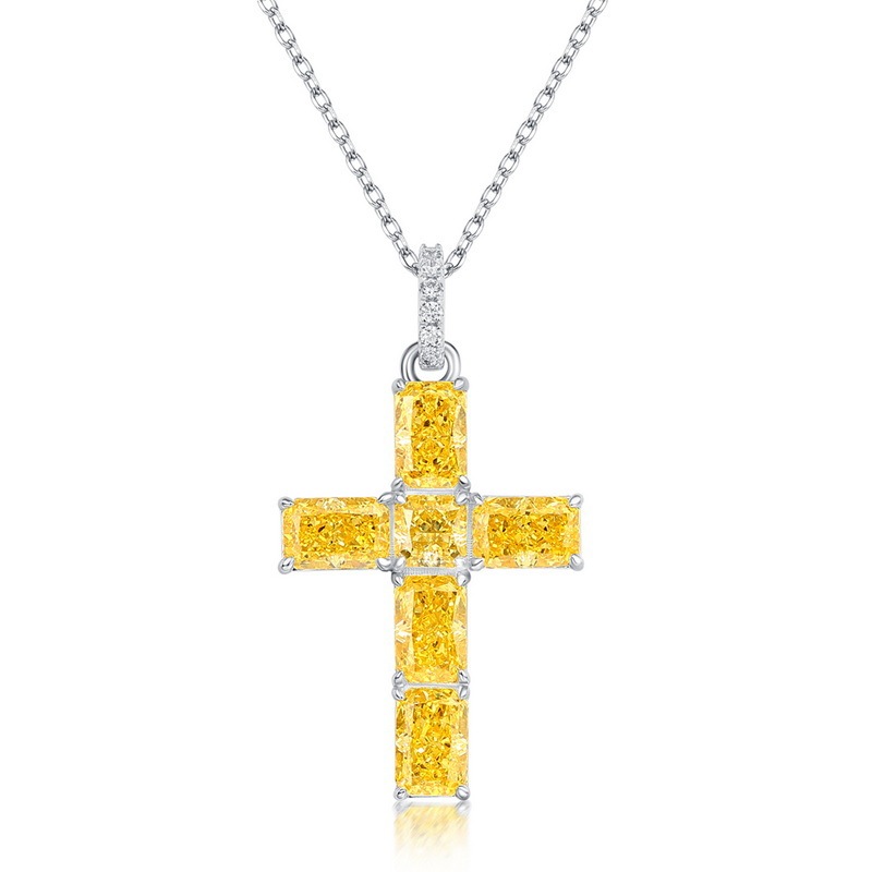 Cross Necklace In Sterling Silver