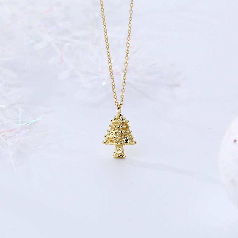 Christmas Tree Necklace In Sterling Silver