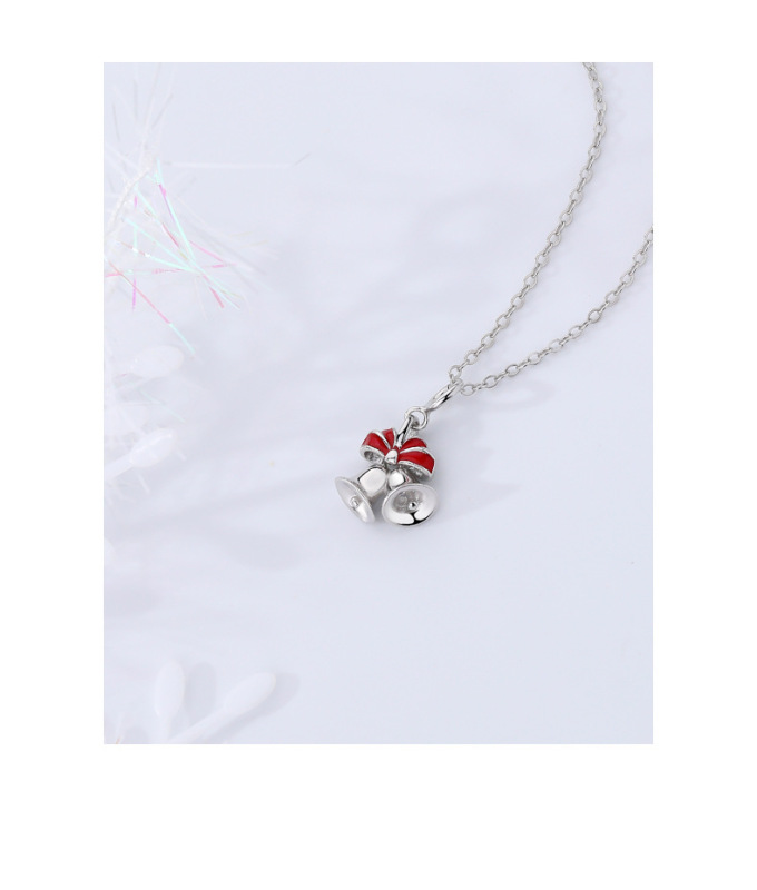 Christmas Bells Necklace In Sterling Silver