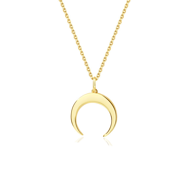 Crescent Necklace In Sterling Silver