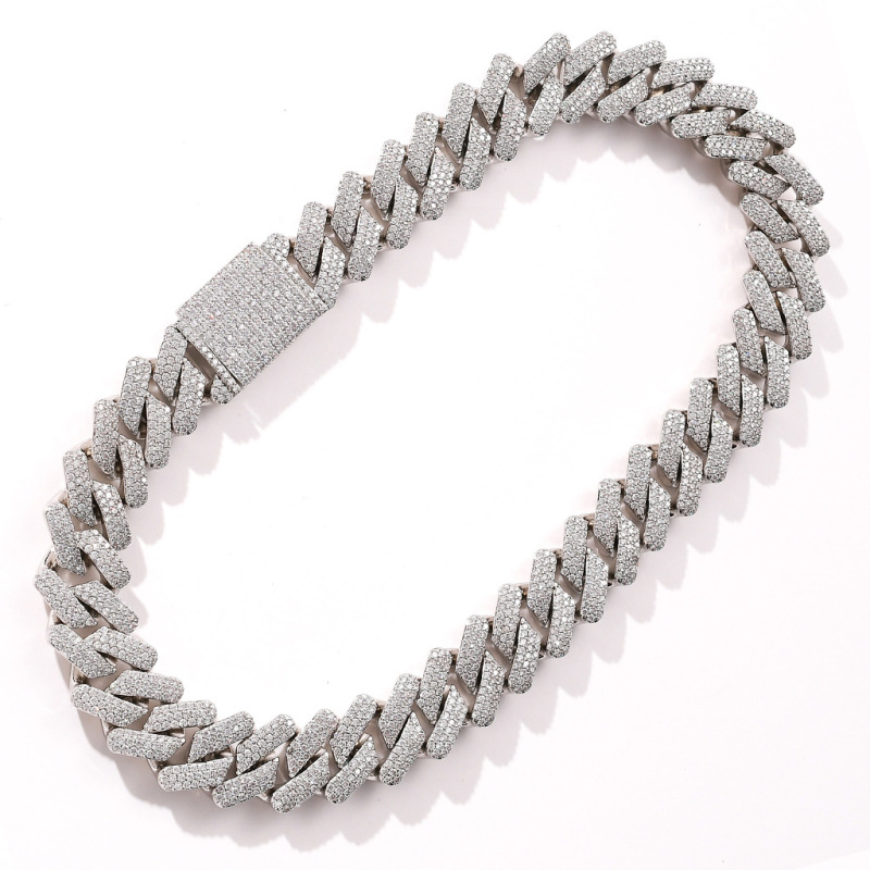 3-Row 20mm Miami Cuban Bracelet/Chain