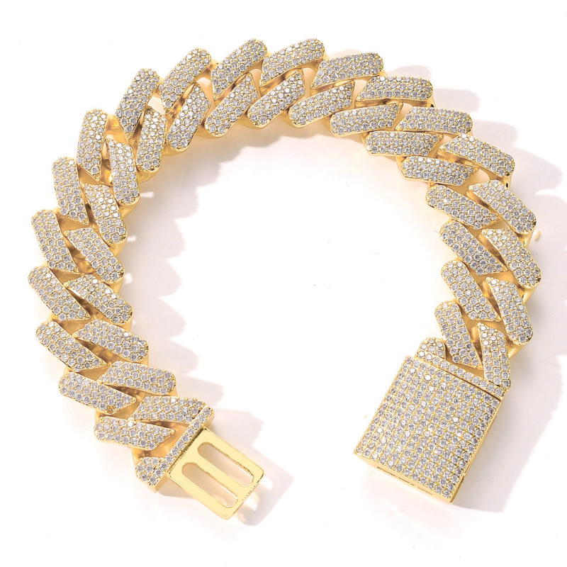 3-Row 20mm Miami Cuban Bracelet/Chain