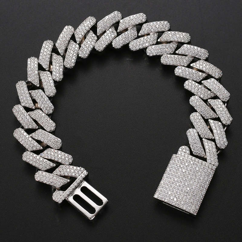 3-Row 20mm Miami Cuban Bracelet/Chain