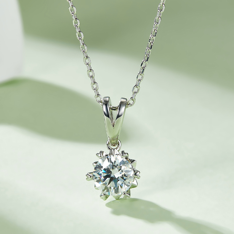 Moissanite Jewelry Set In Sterling Silver