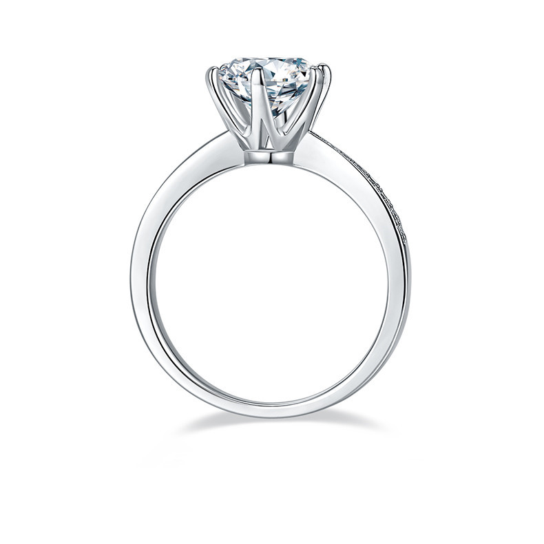 1.5CT Moissanite Ring In Sterling Silver