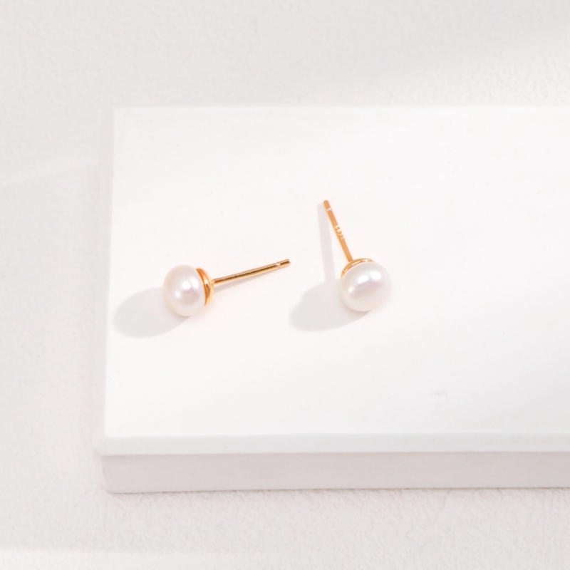 Natural Pearl Sterling Silver Earrings