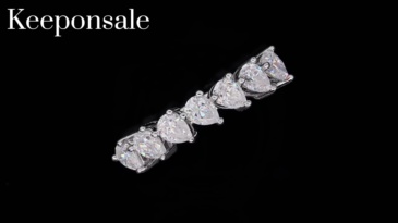 2.1CT Moissanite Ring In Sterling Silver