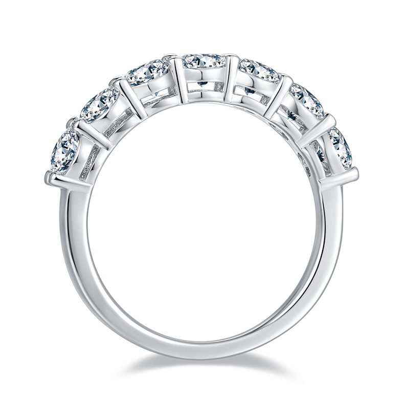 2.1CT Moissanite Ring In Sterling Silver