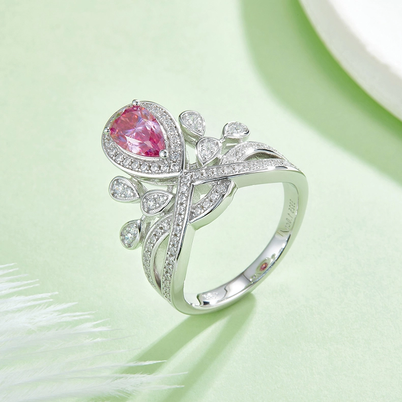 1CT Moissanite Ring In Sterling Silver