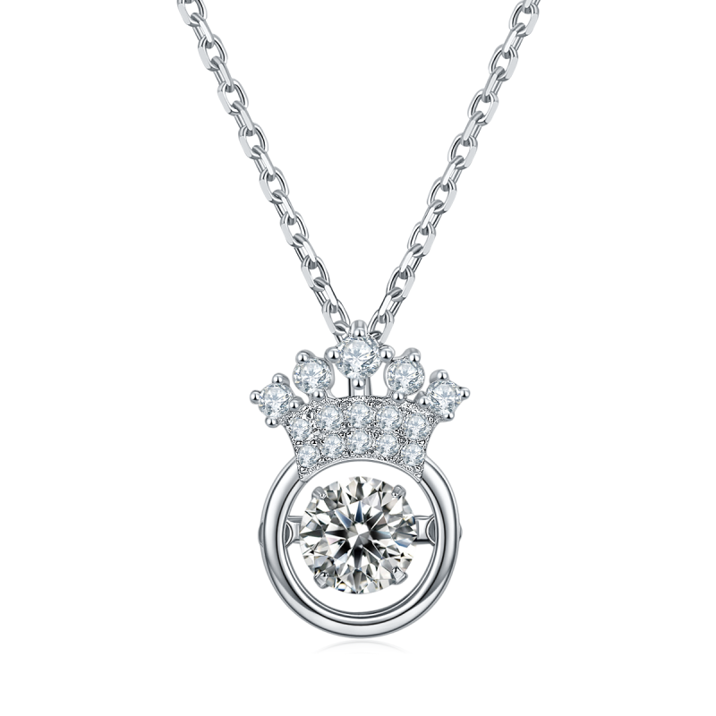 0.5CT Moissanite Sterling Silver Necklace