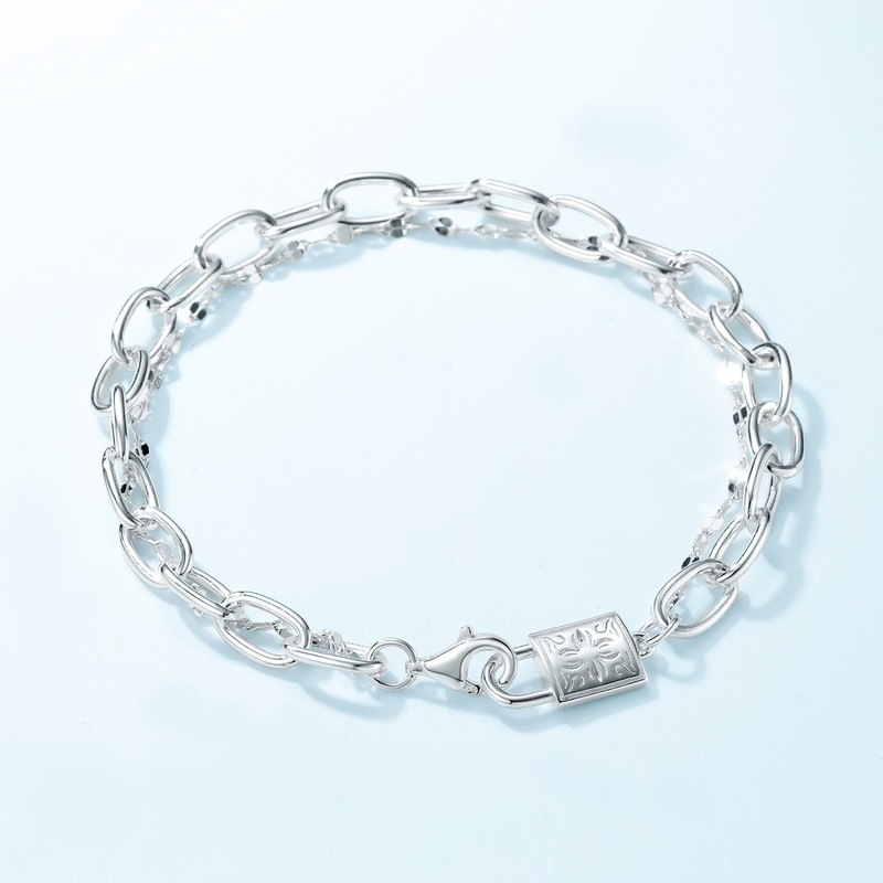 Lock Sterling Silver Bracelet