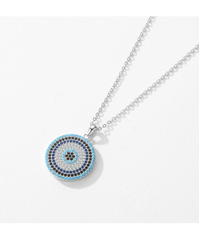 Evil Eye Sterling Silver Necklace