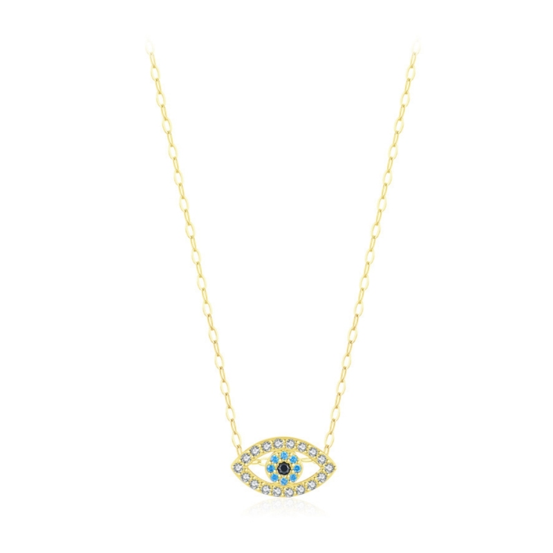 Evil Eye Sterling Silver Necklace