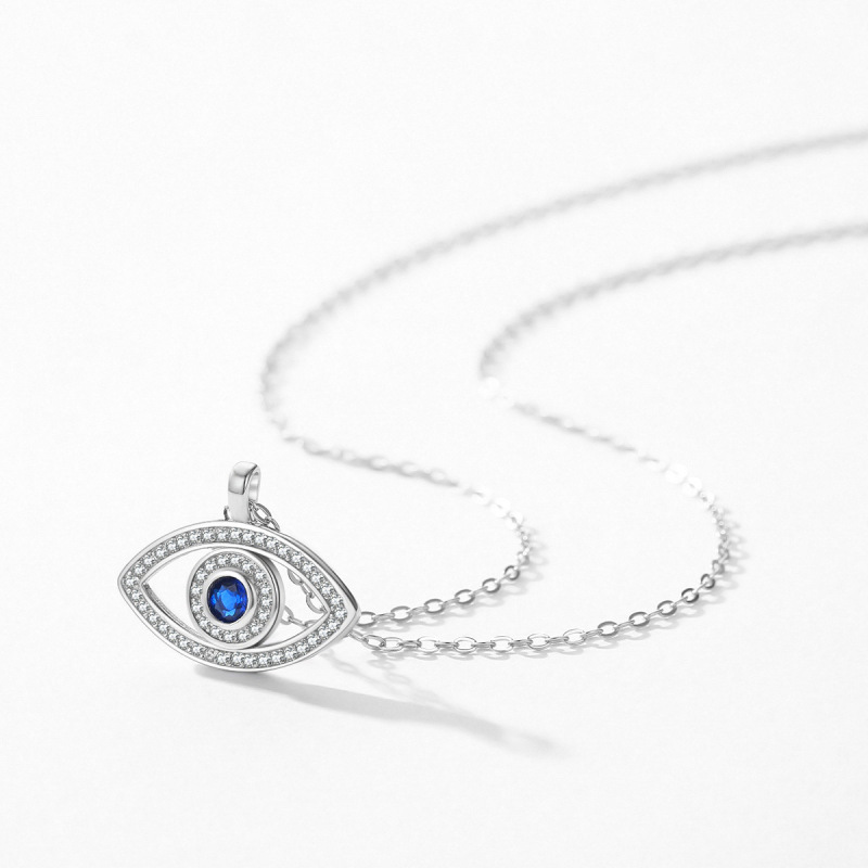 Evil Eye Sterling Silver Necklace