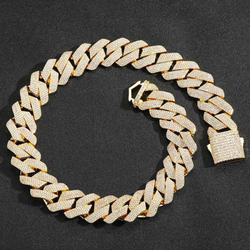 22mm 4-Row Cuban Bracelet/Chain