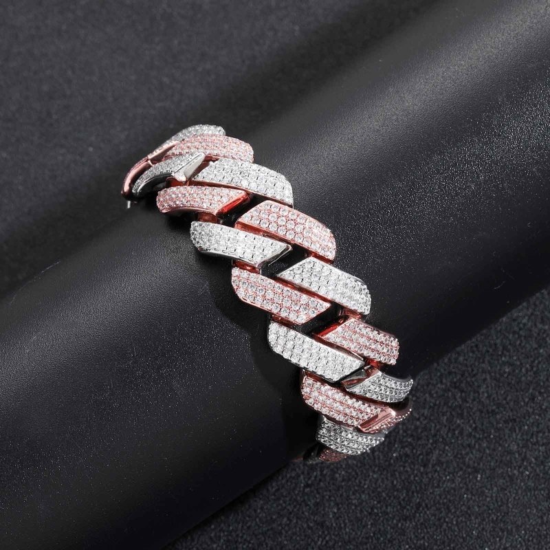 20mm 3-Row Cuban Bracelet/Chain