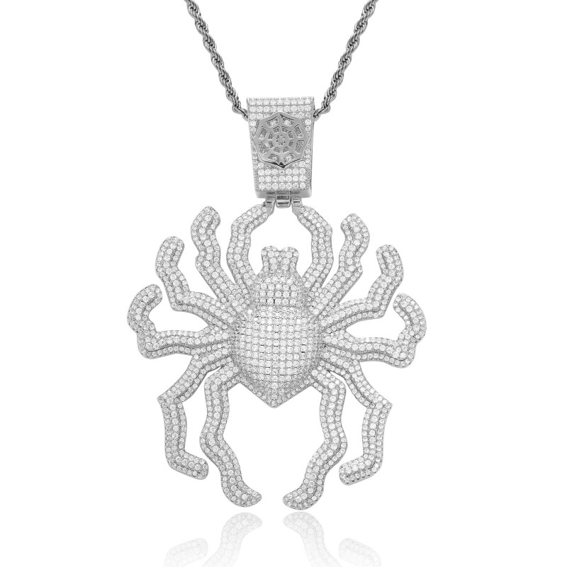 Spider Pendant With Free Rope Chain