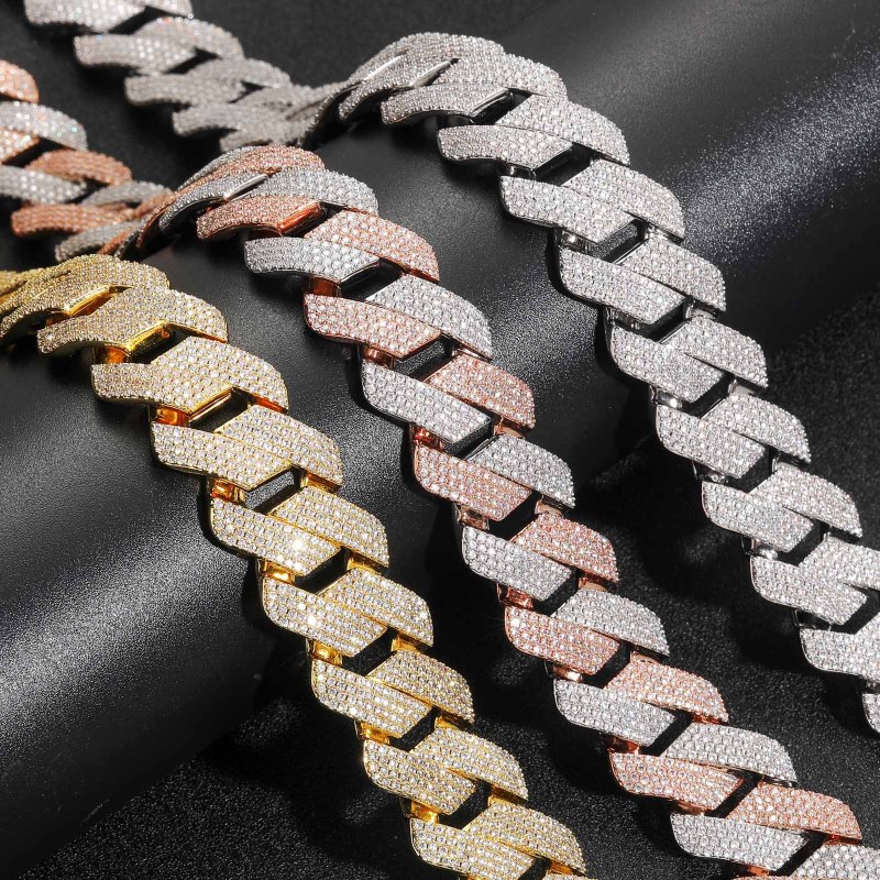 22mm 4-Row Cuban Bracelet/Chain