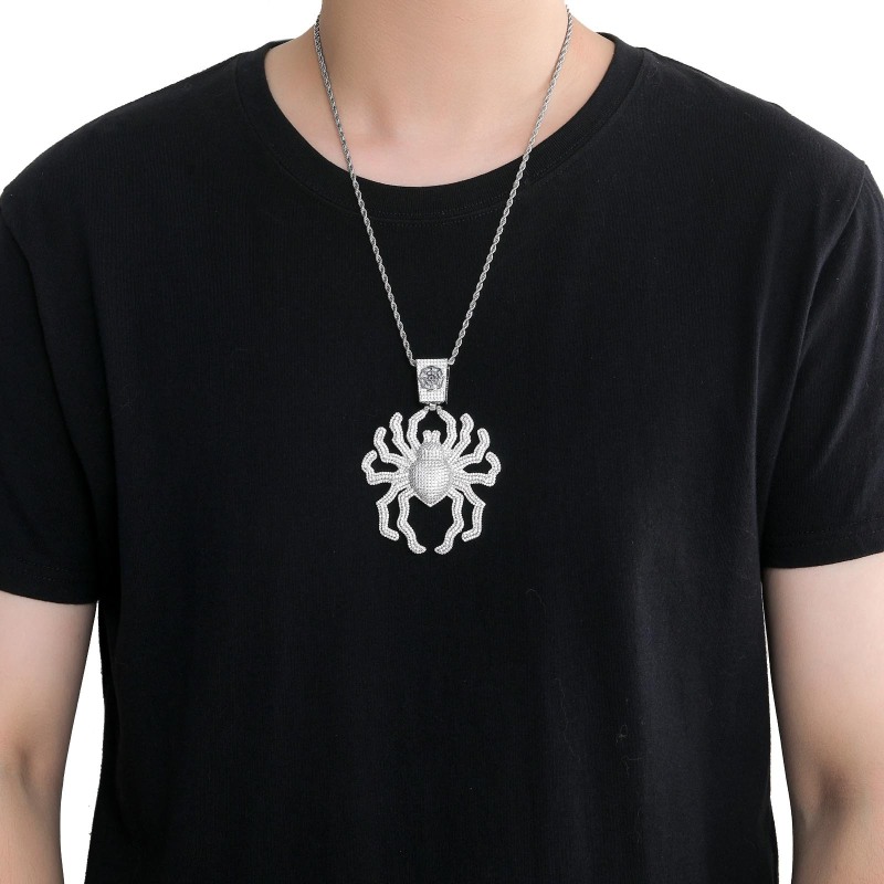 Spider Pendant With Free Rope Chain