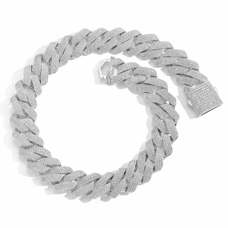 22mm 4-Row Cuban Bracelet/Chain