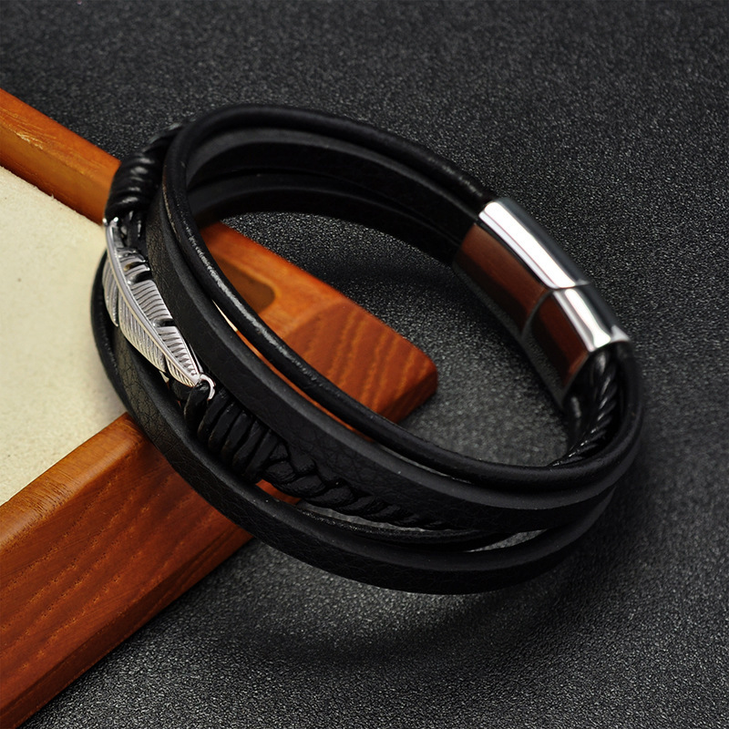 Genuine Leather Rope Bracelet